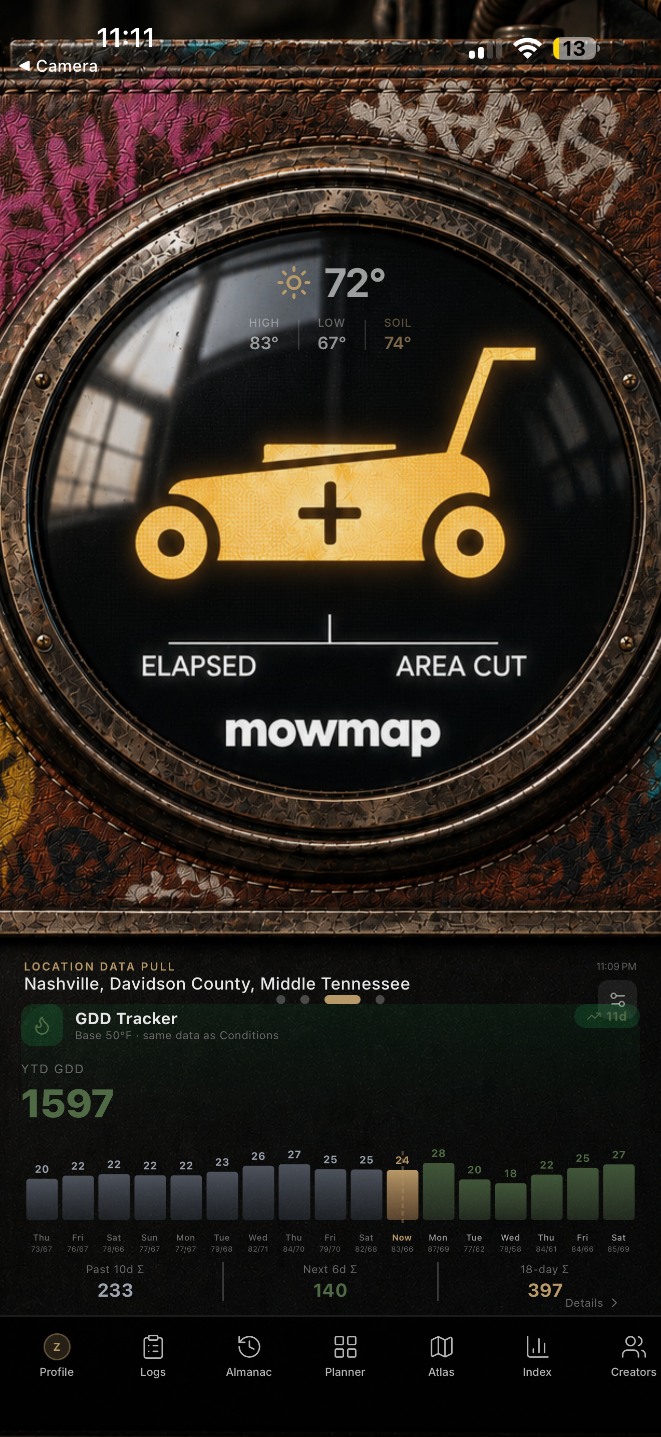 mowmap home dashboard
